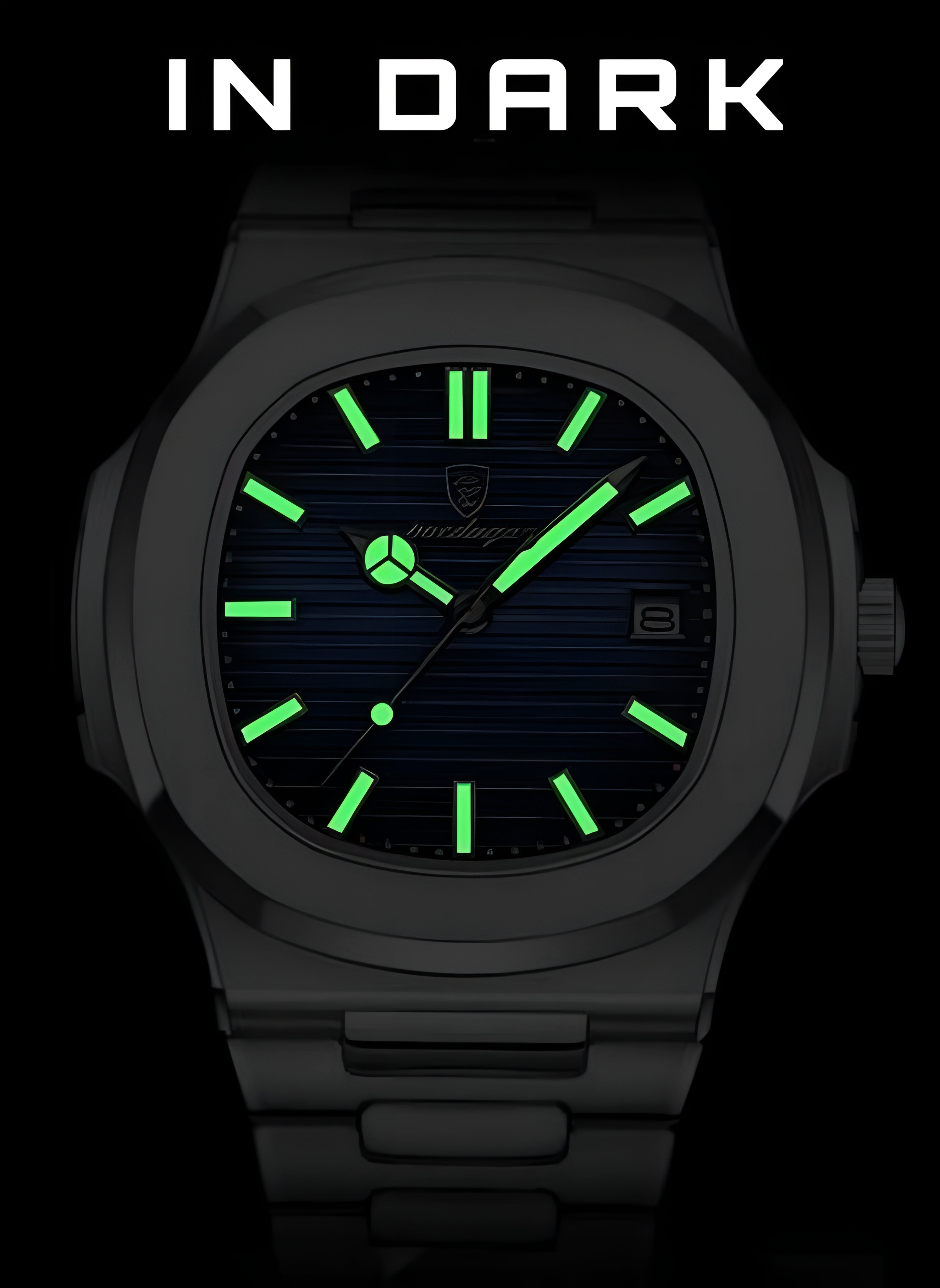 Poedagar Original Luxury Stainless Watch. Adjustable Size!